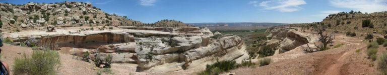 vue panoramique d'un des canyons de Western Rim Trail