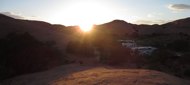 Coucher de soleil à Moab